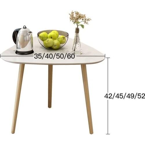 Triangle Eco-friendly Wooden Coffee Table Living room tea tables end table Bed small side table