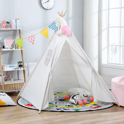 1.35/1.6m Portable Childrens Tent Teepee Tent For Kids Tipi Infantil Play House Wigwam For Children Kids Tents
