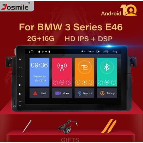 1 Din Android 10Car Radio Multimedia Player For BMW E46 M3 318/320/325/330/335Rover 75 Coupe Navigation head unit GPS DVD Stereo