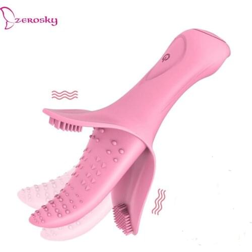 10 Frequency Vibrator Sex Toys for Woman Clitoris Stimulator G Spot Massager Tongue Vibrator Powerful Vibrator Clitoris