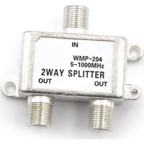 2-Way HD Digital Coax Cable Splitter Bi-Directional MoCA 5-1000 MHz Connector Satellite TV Receiver Designed for SATV/CATV