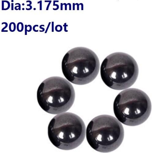 200pcs/lot G5 Si3N4 Diameter 3.175mm ceramic balls Silicon Nitride 3.175 mm bearing balls