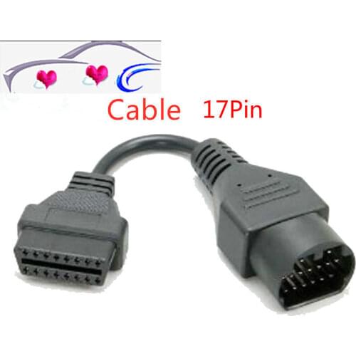 2018 Top Quality for Ma-da 17 Pin To OBD 2 OBD II Cable 16 Pin Connector Diagnostic Tool Adapter Extension Cable
