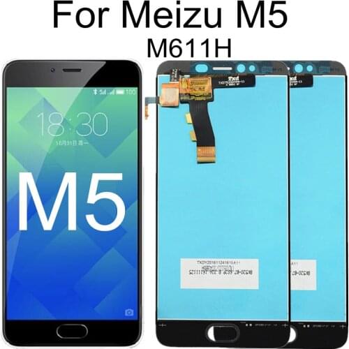 5.2" For MEIZU M5 M611H LCD Display+Touch Screen Digitizer Glass Lens Assembly Replacement For Meizu Meilan M5 Mini LCD