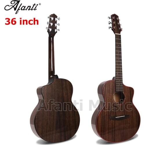 Afanti Music high quality 36 inch Mahogany top / Mahogany Back & Sides Acoustic guitar (WY-073)