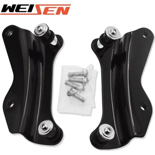 Motorcycle Accessories Black 4 Point Docking Hardware Kit Steel For Harley Touring Road King Electra Glide Road Glide 2014-2021