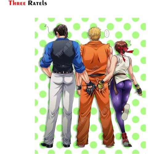 Three Ratels A406 Anime Game Role Yuri Sakazaki Ryou Sakazaki And Robert Garcia Car Decal StickerWith Waterproof Protected
