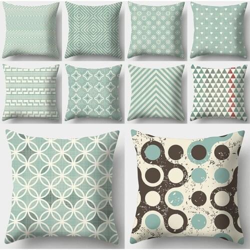 Nordic Style Plain Geometric Texture Cushion Cover 45x45cm Polyester Peach Skin Home Decor Pillow Cover Sofa Bed Pillow Case