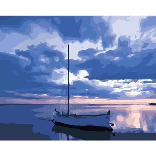 DIY Handpainted Oil Painting Jinghai Digital Painting by numbers oil paintings chinese scroll paintings Home Decor