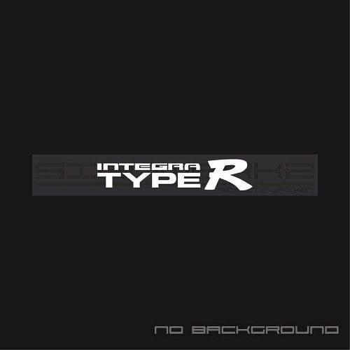 For 2Pcs/Pair Integra Type R Decal Sticker JDM civic S2000 vtec type r Pair Car Styling