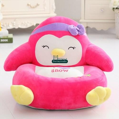 Dorimytrader 45cm X 40cm Cartoon Penguin Baby Sofa Kid Toy Gift Kindergarten Chairs DY60881