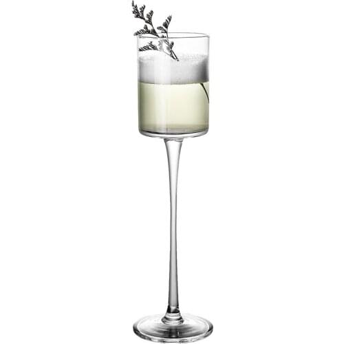 Dorpshipping 4PCS Champagne Flute Glasses Cocktail Glasses Elegantly Designed Hand Blown, Lead Free