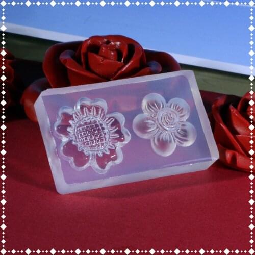 GLADZGT daisy DIY Silicone Crystal Drop Rubber Mold Transparent Clear Handmade Jewelry Mould Tools for jewelry