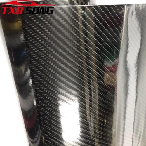 10/20/30/40/50/60x152cm 6D Gloss Carbon Fiber Vinyl Wrap Car Wrapping Film With Air Release Glossy Carbon fiber wrapping film