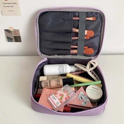 Ins cute grinning bear cosmetic bag large capacity carry-on toiletry bag cosmetic storage bag female