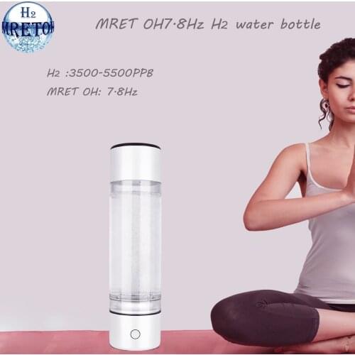Anti Aging Smart MRET OH7.8Hz Nanometer SPE/PEM High Hydrogen Rich Generator Electrolysis H2 Mini Water Bottle Improve Immunity
