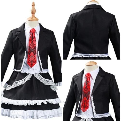 Anime Danganronpa Celestia Ludenberg Cosplay Costume Kids Girls Dress Outfits Halloween Carnival Suit Girl Gift