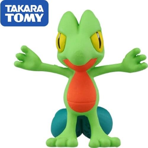 TAKARA TOMY Pokemon Doll Treecko Genuine Japan Version MC Treecko Action Figure Collections Pocket Monster