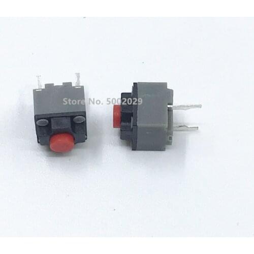 2pcs Kailh square silent mute mouse micro switch button 2pin can replace rectangular micro switch 6*6*7.3mm 8 millions lifetime