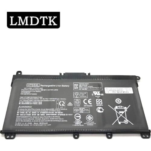 LMDTK New HT03XL Laptop Battery For HP Pavilion 14-CE0001LA 14-CE0014TU 14-CE0010CA HSTNN-LB8L L11421-421 250 255 G7 Series