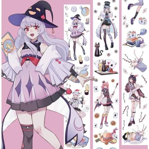 Magic Scryer Girls PET Special Oil Washi Tapes Junk Journal Masking Tape Adhesive Tape DIY Scrapbooking Washi Sticker