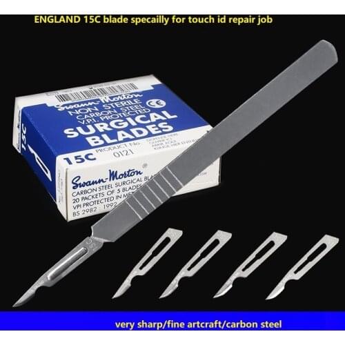 MasterXu Pro Tool ENGLAND 15C Blade for Touch IC Open Flex Cable Jump Wire Repair Home Button