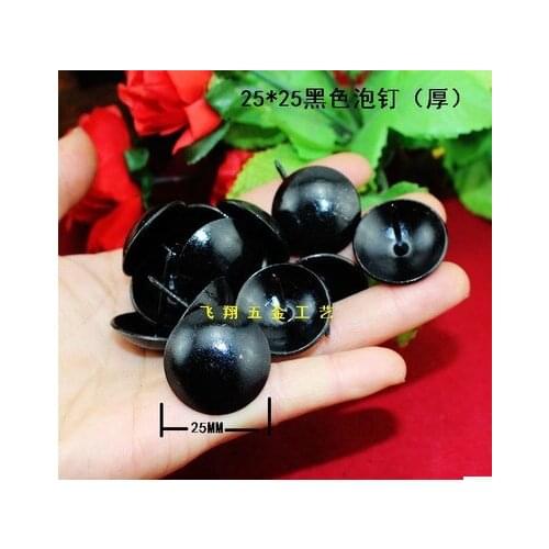 Hardware accessories Bubble nails Vintage Upholstery nails Upholstery tacks Decorative black color tacks 25mm*25mm