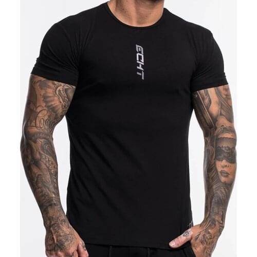 Muscle fitness brothers sports short-sleeved mens summer leisure self-cultivation sweat-absorbent breathable running training c