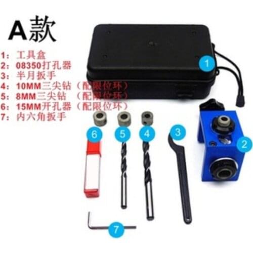 Woodworking Drilling locator tool kit woodworking Hole cutter