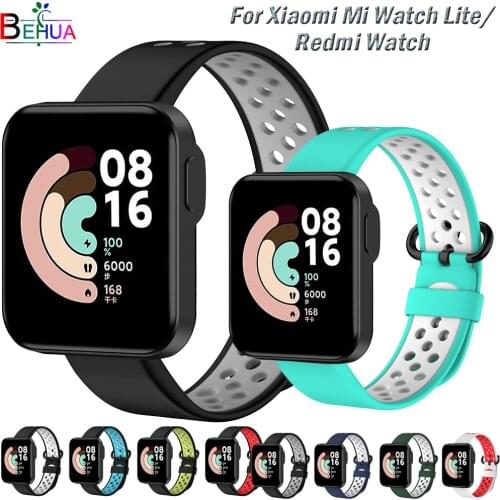 Silicone Band Strap For XiaoMi Mi Watch Lite / For Redmi Watchstrap Original Sport Smart WristBand Bracelet Replacement Correa