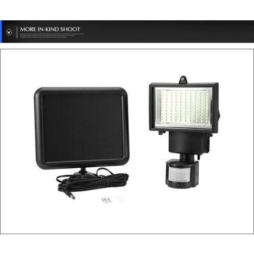 1000mah Solar Panel Cell Outdoor Emergency solar power with Sensor Security Garden PIR Motion Sensor light