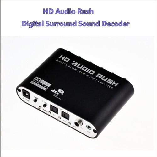 SPDIF/Coaxial Digital DTS/AC3 5.1/2.1CH to Analog Audio Decoder Converter for ps3/XBOX360 / HD players