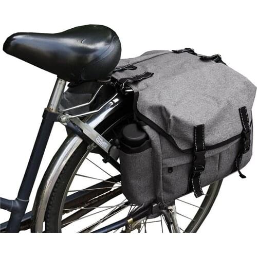 600D Bike Rear Pannier Bag Bike Saddle Bag Large Capacity Rear Bicycle Back Rack Pouches Cycling Luggage Cycling Accessory