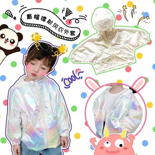 Tonytaobaby CHILDRENS Sun Protection Clothing Flashing Waterproof Long Sleeve Hooded Coat Toddler Girl Coat