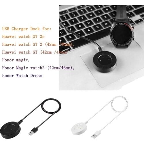 USB Cable Charger for Huawei Watch GT GT 2e/GT2 42mm 46mm Bracelet Accessories for Huawei GT 2e USB Charging Mount watch Adapter