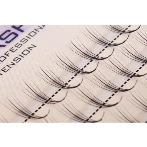 High Quality Pteris clouds hair 5D mink lashes flat hair Individual false eyelash extension Thick Fake Eye lash 8MM to 13 MM