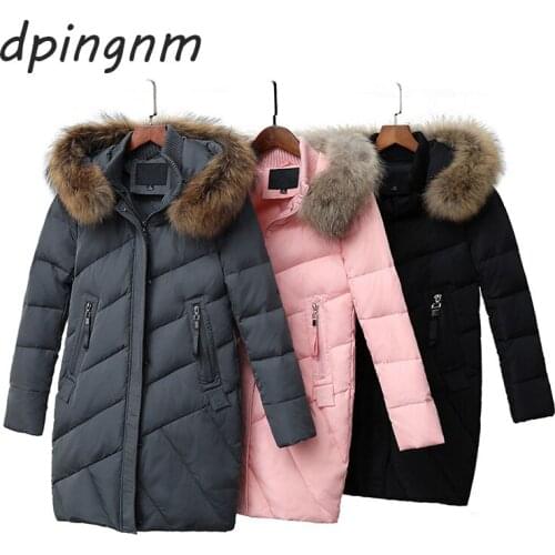 Winter jacket women Plus size 2018 New Ukraine 2XL Womens Down Cotton Thicker jackets Hooded Long Coat Female Parkas