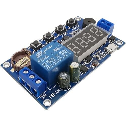 1Piece DC 5V Real Time Timing Delay Timer Relay Module Switch Control Clock Synchronization Multiple Mode Control Wiring Diagram