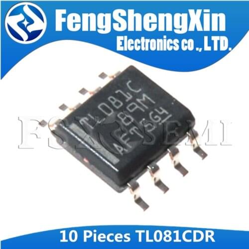 10PCS TL081CDR SOP8 TL081C SOP TL081 SOP-8 081C SMD JFET-INPUT OPERATIONAL AMPLIFIERS IC