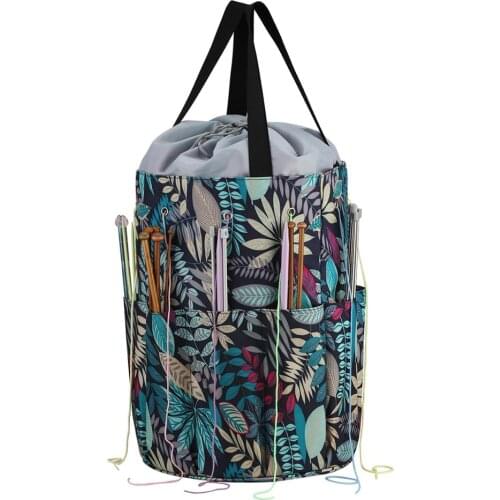 2020 New Arrival Knitting Storage Bag Printed Crochet Bag For Yarn Organizer For Spokes Yarn Bag Sewing Organizer Bag