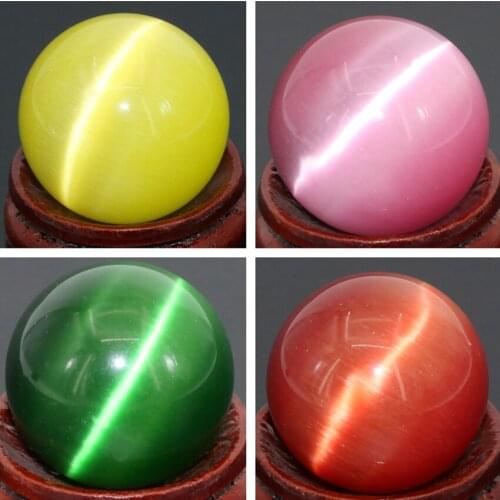 25mm Wholesale Price 2pcs Mexico Multicolor Opal Sphere Crystal Round Ball Stone Decorate Accessories Hot Sale B2886