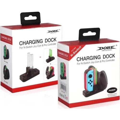 2018 new arrival 5 in 1 LED Charging Dock Station Stand For Nintend Switch Joycon For NS Nintend Switch Pro Controller