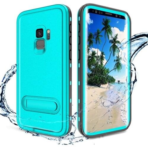 5 Colors Outdoor Sports Diving Phone Cover 360 Degrees Full Seal Protection Case TPU Waterproof Shell For Samsung S9 Plus