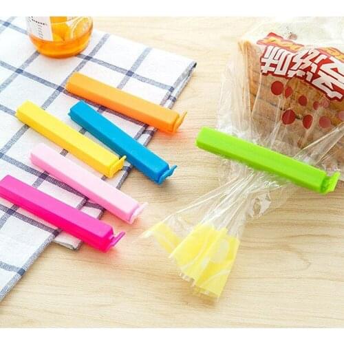 8 PCS Food Sealing Clips Portable New Kitchen Storage Food Snack Sealing Bag Clips Kitchen Gadget Plastic Tool