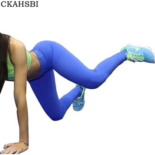 CKAHSBI Running Jogging Trousers Women Yoga Pants Sports Exercise Tights Fitness Gym Slim CompressionSexy Hips Push Up Leggings