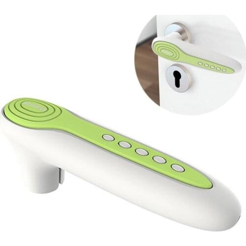 1 Pc Door Handle Glove Cover Door Handle Protector Guarder Crashproof Food Grade Silicone Anti-Static Safety Equipment (Green)