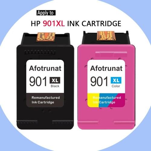 Afotrunat Remanufactured 901XL Ink Cartridges Compatible For Hp 901 XL For Officejet 4500 J4500 J4540 J4550 J4680 Printer