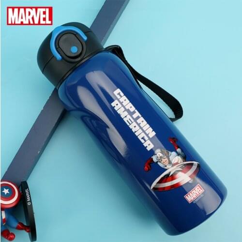 Disney Childrens Thermo 316 Stainless Steel Marvel Water Cup Portable Fall Resistant Straight Drink Cup for Men and Girls