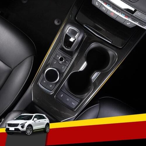 Interior modification central control panel gear outlet air outlet stainless steel carbon fiber For Cadillac XT4 2018 2019