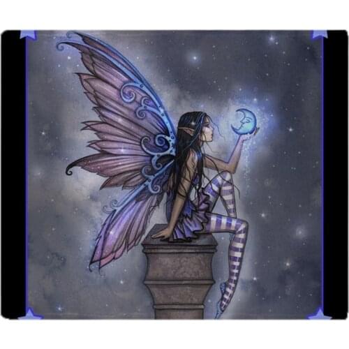Little Blue Moon Fairy Fantasy Art Soft Fleece Throw Blanket Blanket Fleece Blanket Sofa/Bed/Plane Travel Plaids Bedding Towel